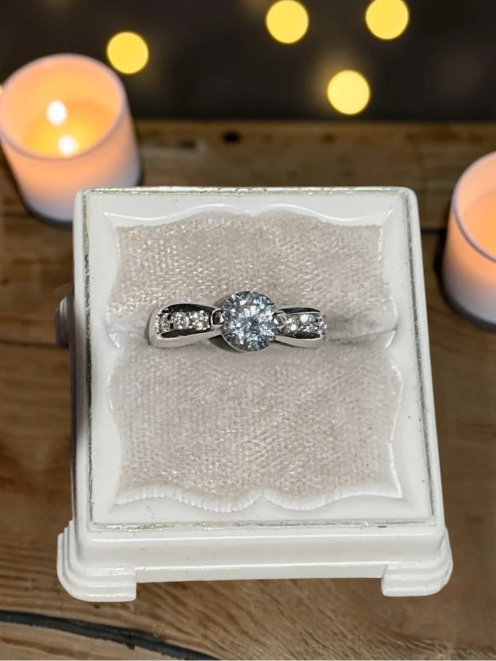 🌺Vintage Art Deco Sterling & CZ Ring